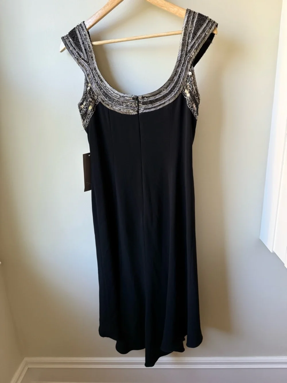 NWT THEIA Beaded Sequin‎ Dress Midi Art Deco Old Money Flapper Glam Goddess 6